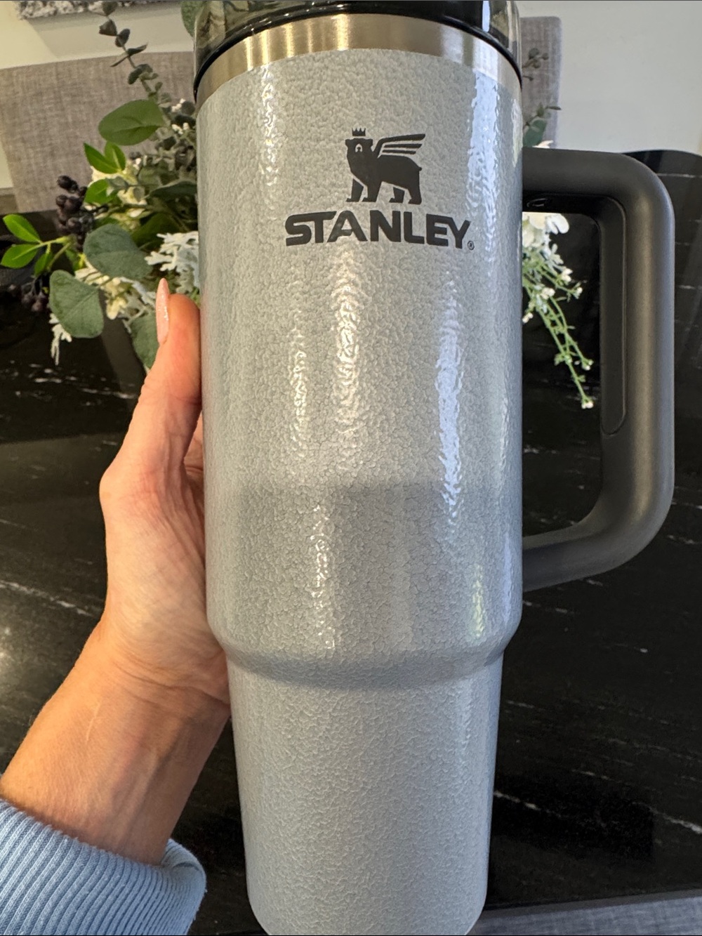 Stanley Light Gray Insulated Travel Tumbler with Handle and Straw - Picture 10 of 10